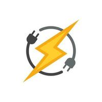 Power Battery Logo icon vector illustration Design Template.Battery Charging vector icon.Battery power and flash lightning bolt logo