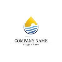 Water drop Logo Template vector