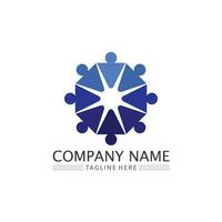 People logo, Team, Succes people work, Group and Community, Group Company and Business logo vector and design Care, Family icon Succes logo