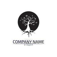 Tree leaf vector design eco friendly concept logo