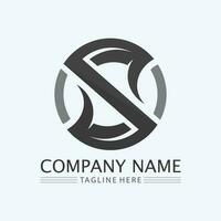 Business corporate letter S logo design vector. vector