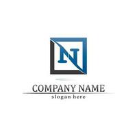 N Letter Logo Template vector