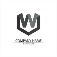 W Letter Logo Template vector