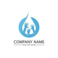 Water drop Logo Template vector