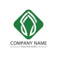 Eco Energy Vector Logo with leaf symbol. Green color with flash or thunder graphic. Nature and electricity renewable. This logo is suitable for technology, recycle, organic.