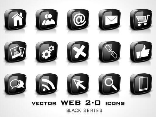 Web mail icons set can be used for websites, web applications. email applications or server Icons