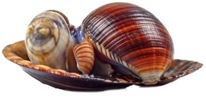 Seashell png with AI generated.