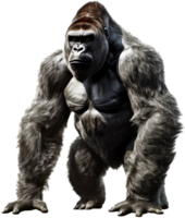 gorilla PNG met ai gegenereerd.