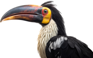 Hornbill png with AI generated.