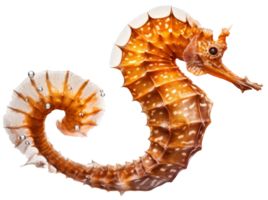 Seahorse png with AI generated.