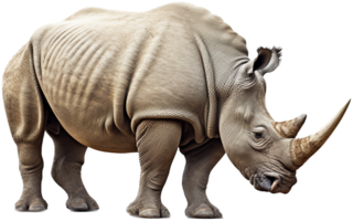 Rhino png with AI generated.