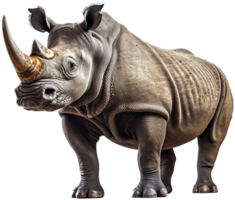 Rhino png with AI generated.