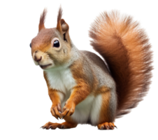 Squirrel png with AI generated.