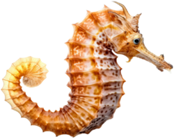 Seahorse png with AI generated.