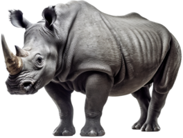 Rhino png with AI generated.