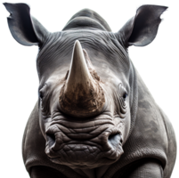 Rhino png with AI generated.