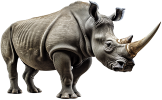 Rhino png with AI generated.