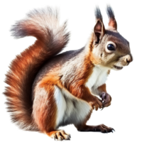 Squirrel png with AI generated.