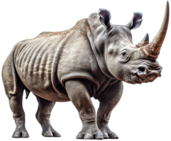 Rhino png with AI generated.