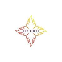 Fire flame nature logo and symbols icons template vector