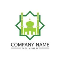 islamic icon and ramadhan logo design vector graphic sign