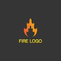 fuego logo e icono, elemento llameante caliente vector llama ilustración diseño energía, cálido, advertencia, signo de cocina, logo, icono, luz, potencia calor