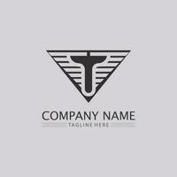 T letter, T logo vector font alphabet design and icon T