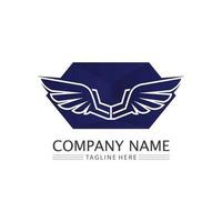 Falcon Eagle Bird Logo Template Vector Icon