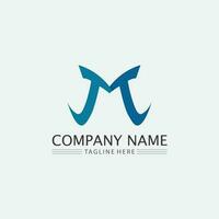 M Letter Logo Template vector