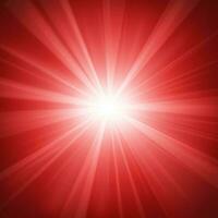 Illuminated Red Light Background, Vector Illustration