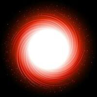 Abstract Red Swirl Round With White Hole Vector Illustration