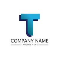 letter T logo image and font T design graphic  vector