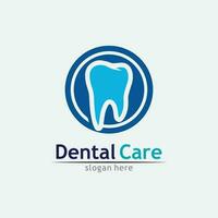 Ilustración de vector de plantilla de logotipo dental