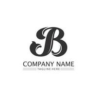 Letter b logo design with modern concept. Icon letter b vector illustration template