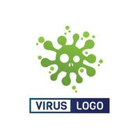 virus corona vector de virus y diseño de máscara logo vector viral y símbolo de icono de diseño