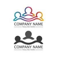 people Community,care group network and social icon design template vector