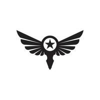 Falcon Wings Logo Template vector icon logo design app