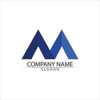 M Letter Logo Template vector