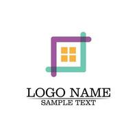 Real estate and home buildings logo icons template vector