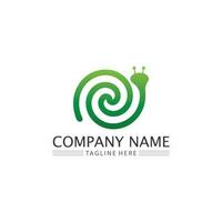 snail logo template vector icon illustration design