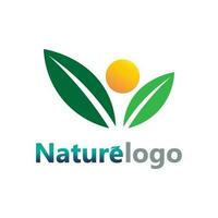 vector de diseño de logotipo de hoja para plantilla de símbolo de naturaleza editable, icono de vector de elemento de naturaleza de ecología de logotipo de hoja verde.