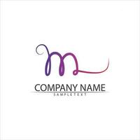 M Letter Logo Template vector