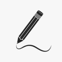 Pencil Flat Icon, Vector Illustration