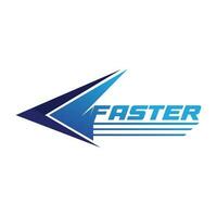 Faster Logo Template vector icon