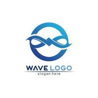 Water wave icon vector