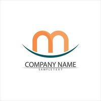 M Letter Logo Template vector