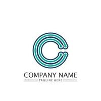 C logo for Vitamin and font C letter Identity and design business vector