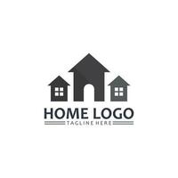 Real estate and home buildings vector logo icons template