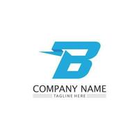 diseño del logotipo de la letra b con un concepto moderno. icono letra b vector ilustración plantilla