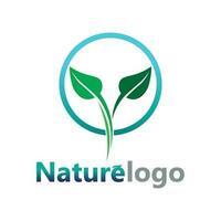 vector de diseño de logotipo de hoja para plantilla de símbolo de naturaleza editable, icono de vector de elemento de naturaleza de ecología de logotipo de hoja verde.